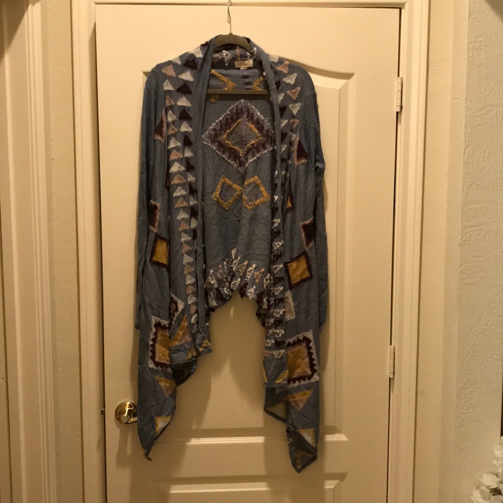 Anthropologie Patterned Cardigan